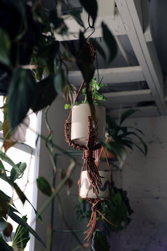 Mini Leather Plant Hanger