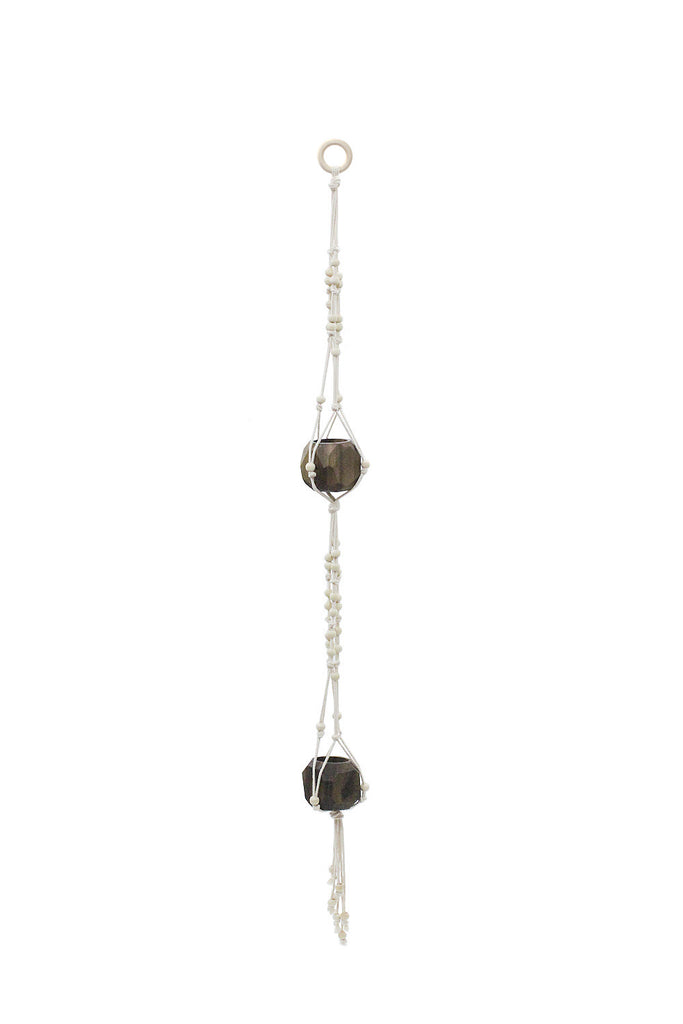 Beaded Double Plant Hanger