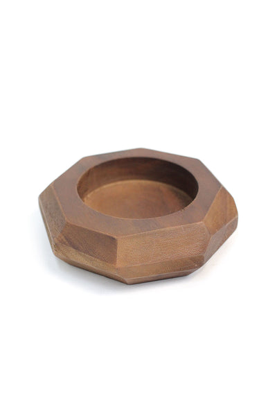 geometric wooden slice